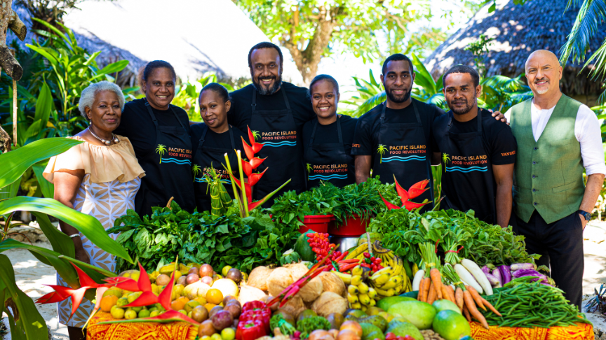 Pacific Island Food Revolution Team and Contestants