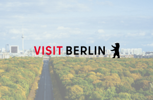 image of berlin with visit berlin logo